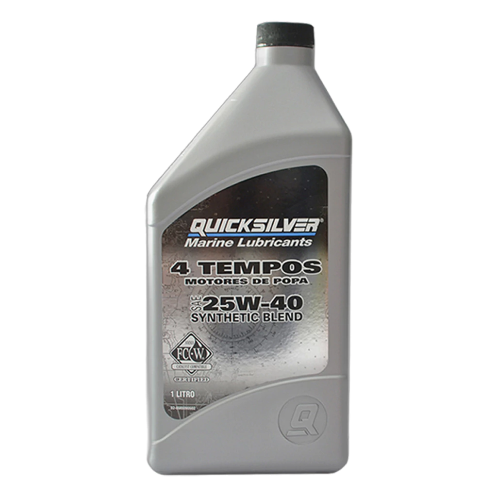 Óleo Quicksilver 25W-40 quatro tempos 1 L