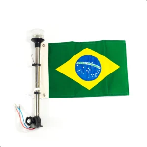Mastro Luz Circular de Ancoragem e Strobo LED 12v + Bandeira